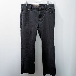 Lauren Jeans Co Premium Black Classic Straight Jeans Womens 12